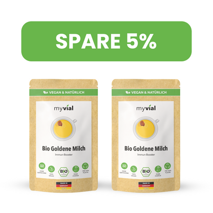 Bio Goldene Milch Latte mit 8 ayurvedischen Zutaten