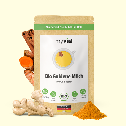 Bio Goldene Milch Latte mit 8 ayurvedischen Zutaten