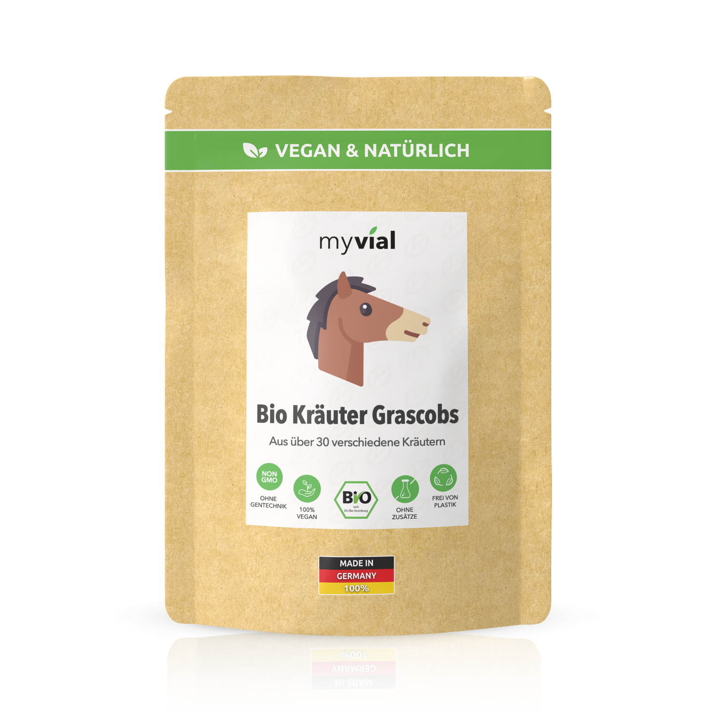 Bio Kräuter Grascobs Heucobs Leckerli für Pferde 6kg