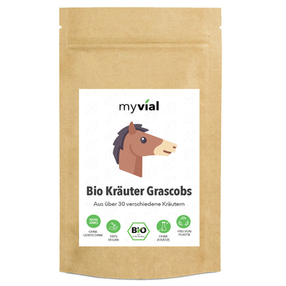 Bio Kräuter Grascobs Heucobs Leckerli für Pferde 6kg